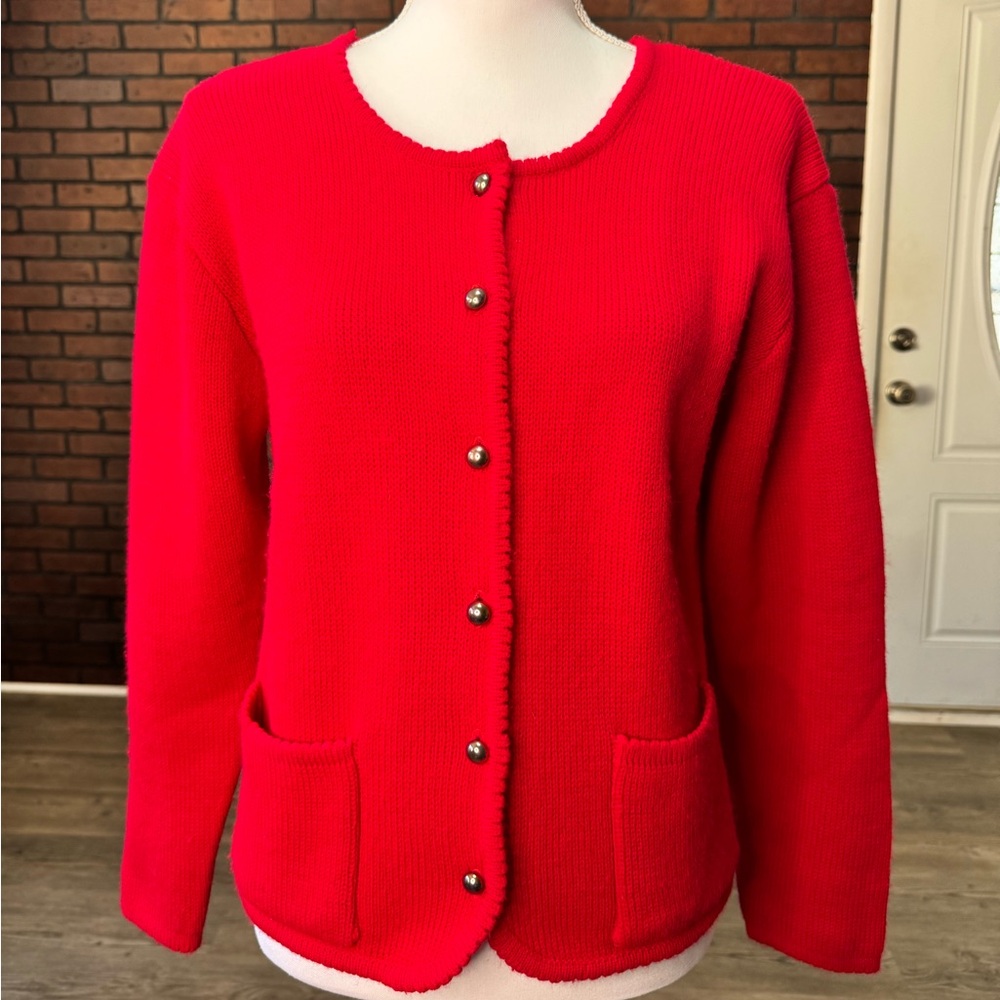 Vintage Tally Ho Cardigan Button Up Size Medium